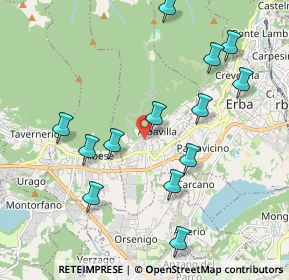 Mappa Via Basso Formiano, 22031 Albavilla CO, Italia (2.08154)