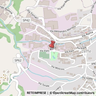 Mappa Via Viani, 56, 24026 Leffe, Bergamo (Lombardia)