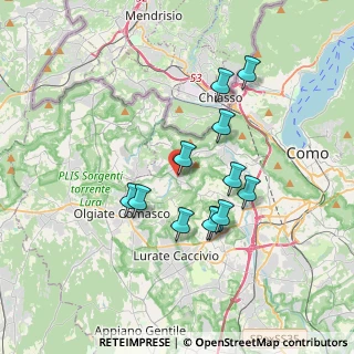 Mappa 22020 Gironico CO, Italia (3.12833)