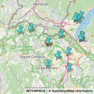 Mappa 22020 Gironico CO, Italia (5.01)