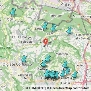 Mappa 22020 Gironico CO, Italia (2.8995)