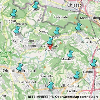 Mappa 22020 Gironico CO, Italia (2.82909)