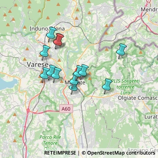 Mappa Via Cavalier A. Brusa, 21046 Malnate VA, Italia (3.04385)