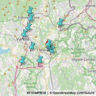 Mappa Via Monte Rosa, 21046 Malnate VA, Italia (3.66455)