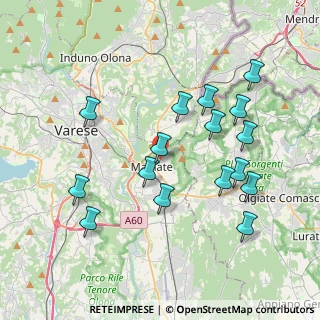 Mappa Via Monte Rosa, 21046 Malnate VA, Italia (3.90875)
