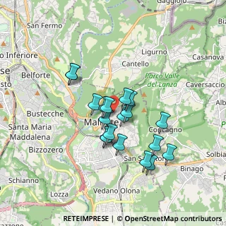 Mappa Via Monte Rosa, 21046 Malnate VA, Italia (1.38737)