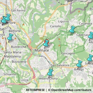 Mappa Via Cavalier A. Brusa, 21046 Malnate VA, Italia (3.49818)