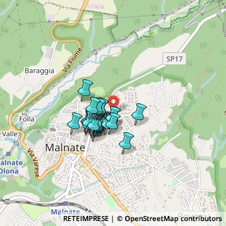 Mappa Via Monte Rosa, 21046 Malnate VA, Italia (0.27407)