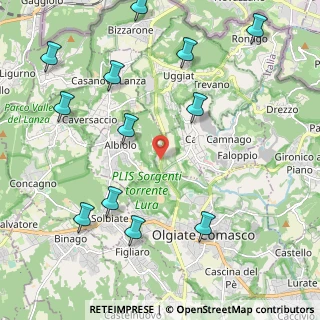 Mappa Via delle industrie SNC, 22020 Faloppio CO, Italia (2.61083)