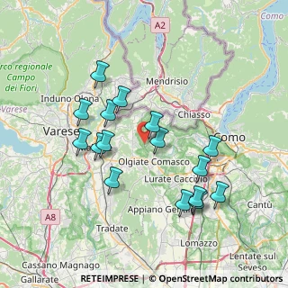 Mappa Via delle industrie SNC, 22020 Faloppio CO, Italia (7.12188)