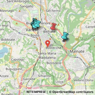 Mappa Via Giuseppe Parini, 21100 Varese VA, Italia (1.91813)