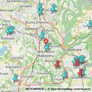 Mappa Via Giuseppe Parini, 21100 Varese VA, Italia (3.21056)