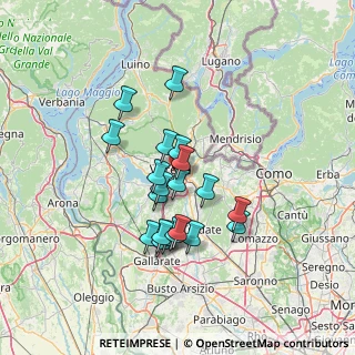 Mappa Via Giuseppe Parini, 21100 Varese VA, Italia (11.0875)