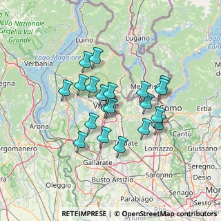 Mappa Via Giuseppe Parini, 21100 Varese VA, Italia (11.093)