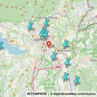 Mappa Via Giuseppe Parini, 21100 Varese VA, Italia (4.32182)