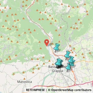 Mappa Via San Martino, 36061 Bassano del Grappa VI, Italia (4.60273)