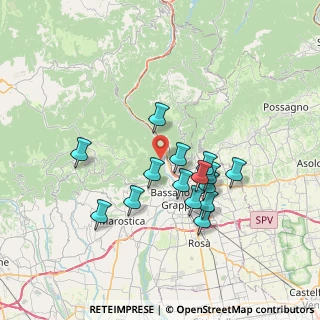 Mappa Via San Martino, 36061 Bassano del Grappa VI, Italia (6.254)