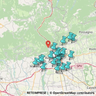 Mappa Via San Martino, 36061 Bassano del Grappa VI, Italia (6.885)
