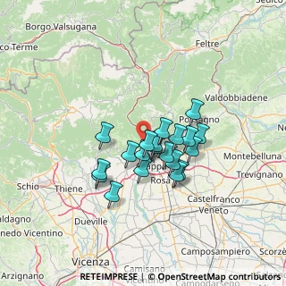 Mappa Via San Martino, 36061 Bassano del Grappa VI, Italia (9.9455)