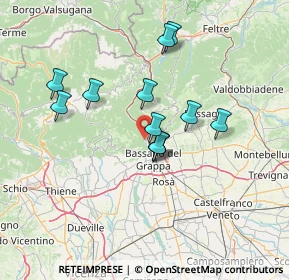 Mappa Via San Martino, 36061 Bassano del Grappa VI, Italia (11.56667)