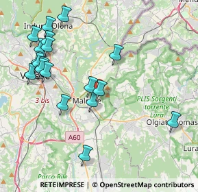 Mappa Via Vesuvio, 21046 Malnate VA, Italia (4.52684)