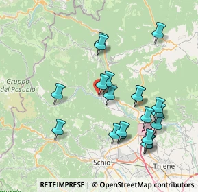 Mappa Via Riva, 36011 Arsiero VI, Italia (7.6015)