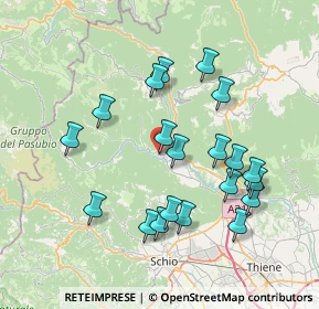 Mappa Via Riva, 36011 Arsiero VI, Italia (7.3605)