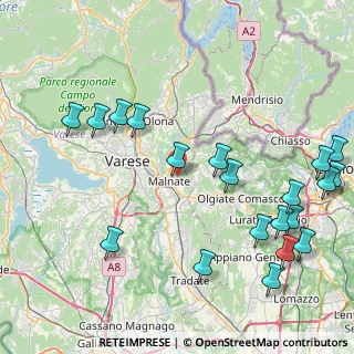 Mappa Via Monte Cervino, 21046 Malnate VA, Italia (10.38)