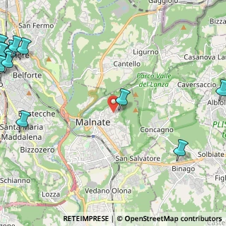 Mappa Via Monte Cervino, 21046 Malnate VA, Italia (4.289)