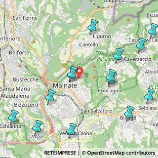Mappa Via Monte Cervino, 21046 Malnate VA, Italia (2.71571)