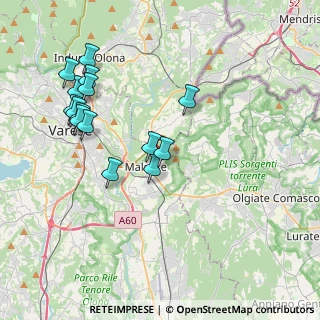 Mappa Via Monte Cervino, 21046 Malnate VA, Italia (4.04867)
