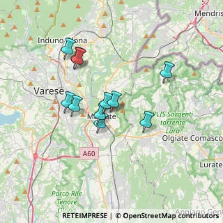 Mappa Via Monte Cervino, 21046 Malnate VA, Italia (2.94364)