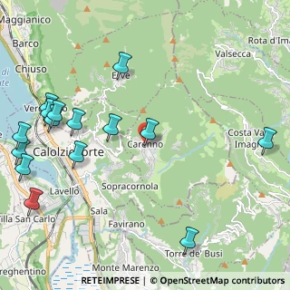 Mappa Via Don David Albertario, 23802 Carenno LC, Italia (2.78067)