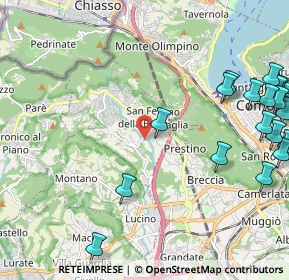 Mappa Via Trinità, 22020 San Fermo della Battaglia CO, Italia (3.036)