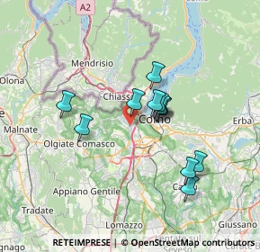 Mappa Via Trinità, 22020 San Fermo della Battaglia CO, Italia (5.51333)