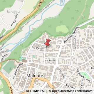 Mappa Via Emilio Maccazzola, 13, 21046 Malnate, Varese (Lombardia)