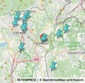 Mappa Via Emilio Maccazzola, 21046 Malnate VA, Italia (3.94083)
