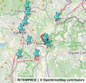 Mappa Via Emilio Maccazzola, 21046 Malnate VA, Italia (3.54545)