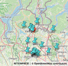 Mappa Via Emilio Maccazzola, 21046 Malnate VA, Italia (15.2615)