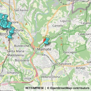 Mappa Via Emilio Maccazzola, 21046 Malnate VA, Italia (3.83667)