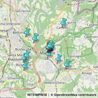 Mappa Via Emilio Maccazzola, 21046 Malnate VA, Italia (1.328)