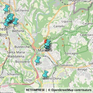Mappa Via Emilio Maccazzola, 21046 Malnate VA, Italia (2.80643)