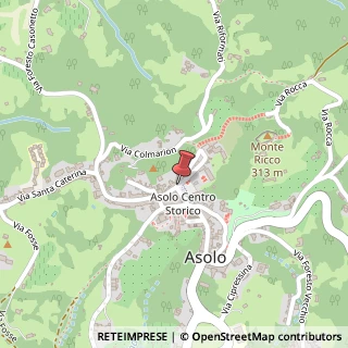Mappa Via Dante, 28, 31011 Asolo, Treviso (Veneto)