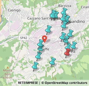 Mappa Via Alessandro Manzoni, 24024 Gandino BG, Italia (0.973)