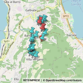 Mappa Via del Tuf, 23851 Galbiate LC, Italia (0.7125)