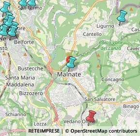 Mappa Via Cadore, 21046 Malnate VA, Italia (3.66)