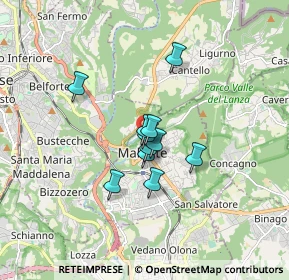 Mappa Via Cadore, 21046 Malnate VA, Italia (1.06091)