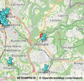 Mappa Via Cadore, 21046 Malnate VA, Italia (3.9585)