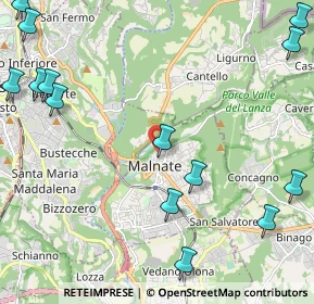 Mappa Via Cadore, 21046 Malnate VA, Italia (3.10214)