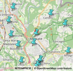 Mappa Via Cadore, 21046 Malnate VA, Italia (2.78857)